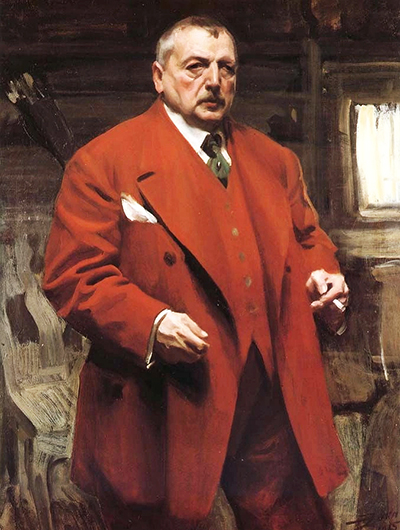 Self Portrait in Red Anders Zorn